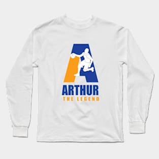 Arthur Custom Player Basketball Your Name The Legend Long Sleeve T-Shirt